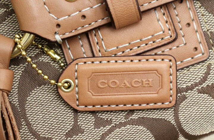楽天市場】【バッグ】COACH コーチ ハンプトンズシグネチャー ラージ 