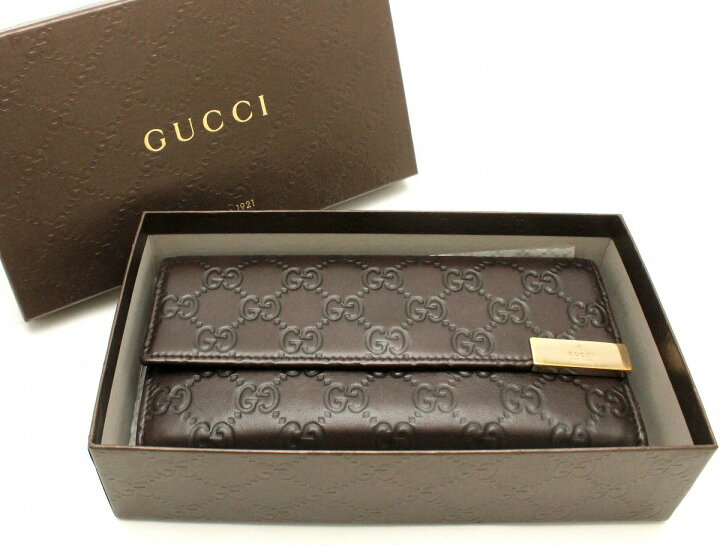 楽天市場】【財布】GUCCI グッチ グッチシマ 長財布 2つ折り財布 
