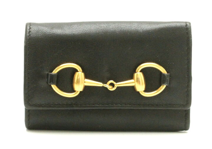 楽天市場】GUCCI グッチ ホースビット ベルト 6連キーケース レザー 黒  