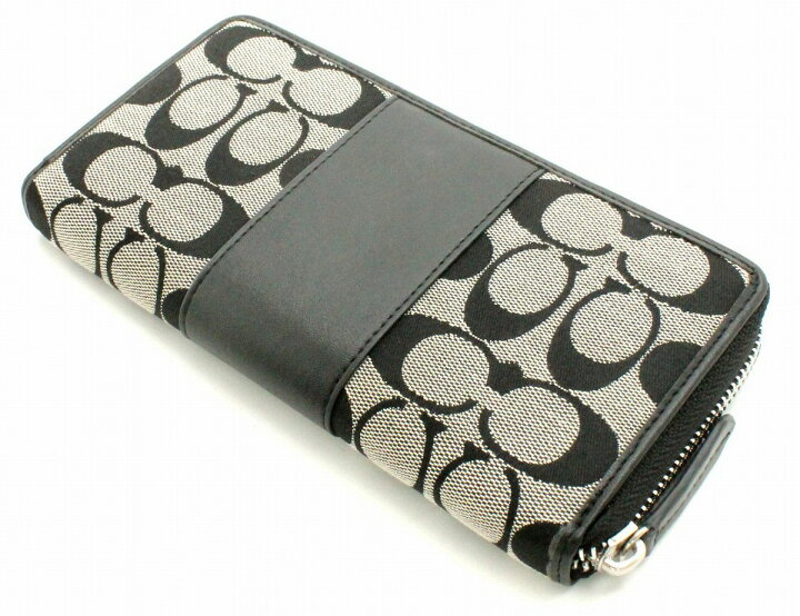 楽天市場】【財布】COACH コーチ シグネチャー ラウンドファスナー 長  