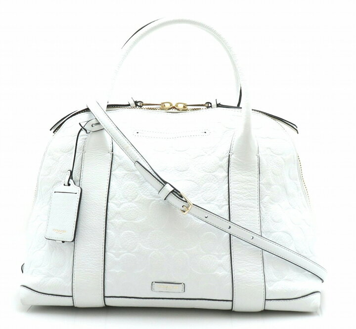 楽天市場】【バッグ】COACH コーチ ブリーカー エンボスド レザー ロゴ 
