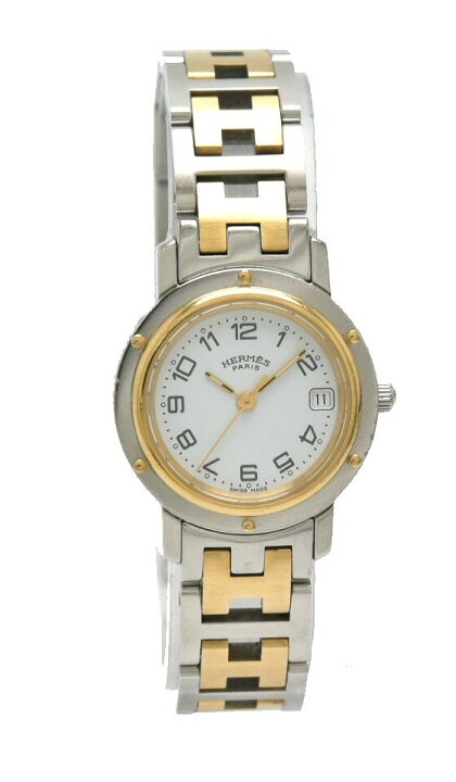 楽天市場】【ウォッチ】HERMES エルメス クリッパー デイト ホワイト  