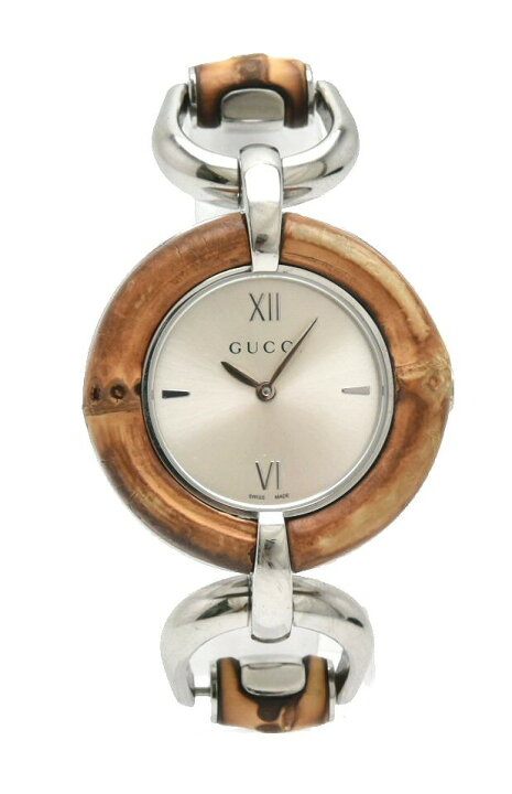 楽天市場】【ウォッチ】GUCCI グッチ シルバー文字盤 SS バンブー  
