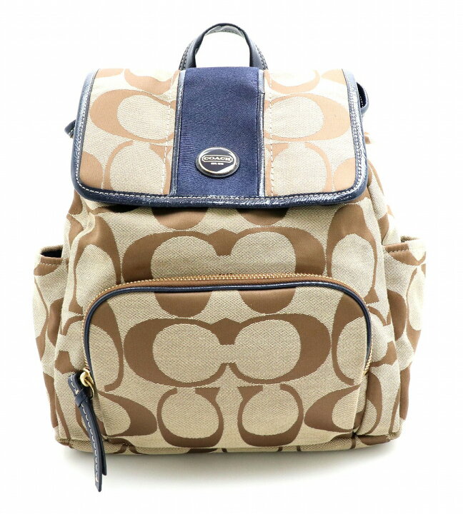 楽天市場】【バッグ】COACH コーチ シグネチャー ストライプ バック 