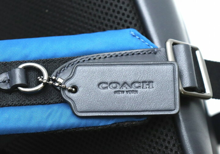 楽天市場 バッグ Coach コーチ リュック リュックサック バックパック ショルダーバッグ レザー 黒 ブラック 青 ブルー メンズ F 中古 K Blumin 楽天市場店