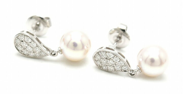 楽天市場】【ジュエリー】MIKIMOTO ミキモト パール ダイヤ ピアス 