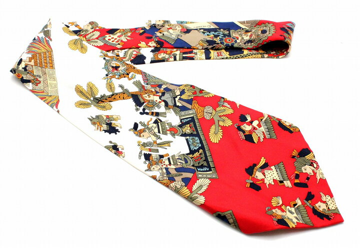 楽天市場】【アパレル】HERMES エルメス ネクタイ シルク100% 総柄  