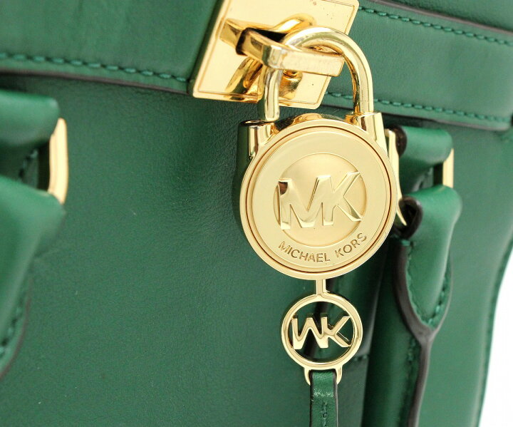 楽天市場 バッグ Michael Kors マイケル コース マイケルコース ハンドバッグ 2way ショルダーバッグ レザー グリーン 緑 ゴールド金具 中古 K Blumin 楽天市場店