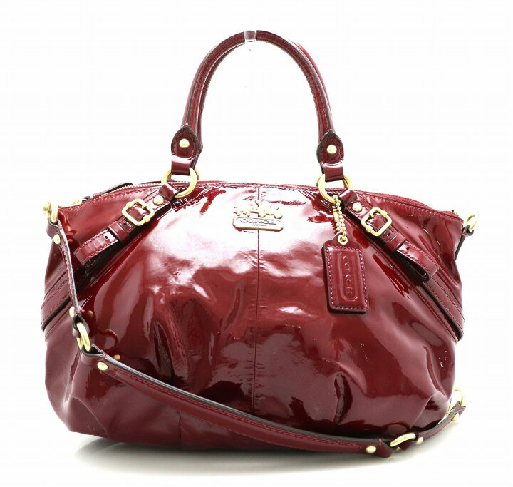 楽天市場】【バッグ】COACH コーチ マディソン パテント 2WAY  