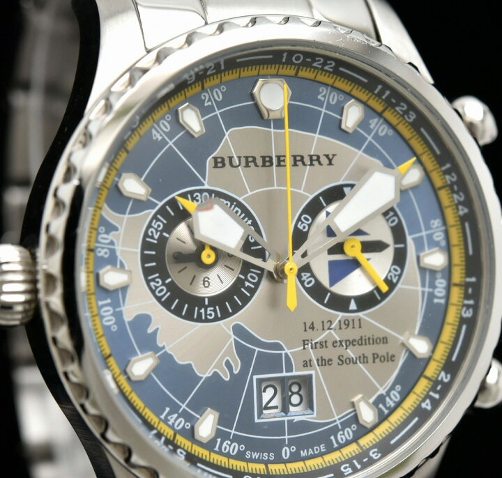 楽天市場】【ウォッチ】BURBERRY バーバリー クロノグラフ ビッグ  