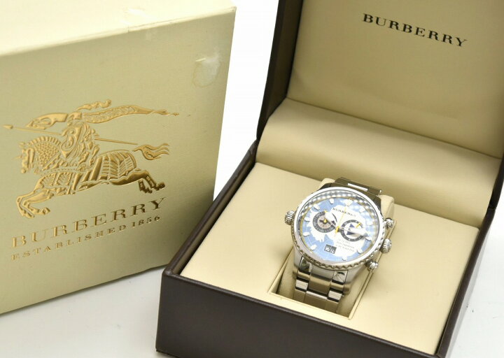 バーバリー BURBERRY メンズウォッチ 1025B GP/SS 腕時計 メンズ 中古  