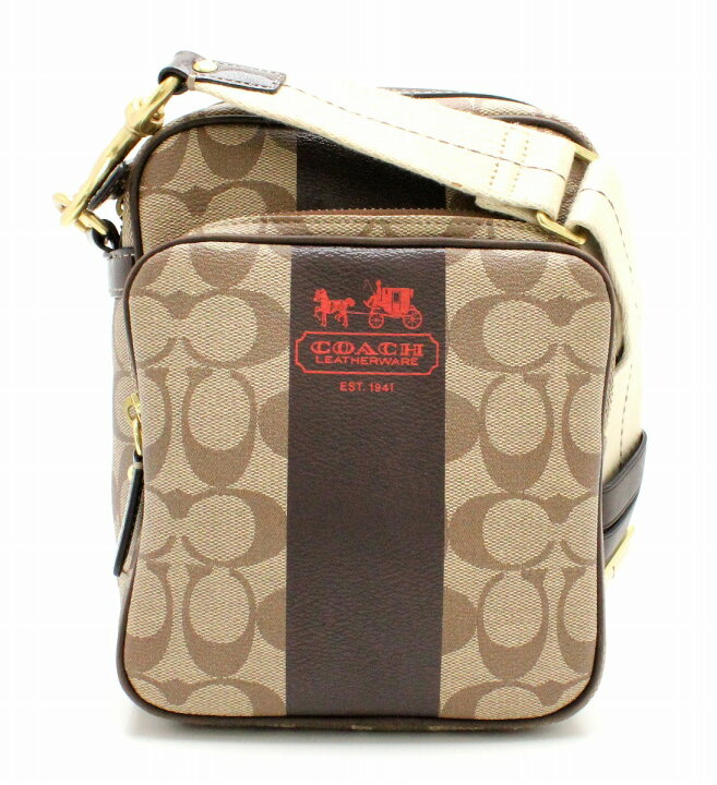 楽天市場】【バッグ】COACH コーチ ヘリテージ ストライプ 