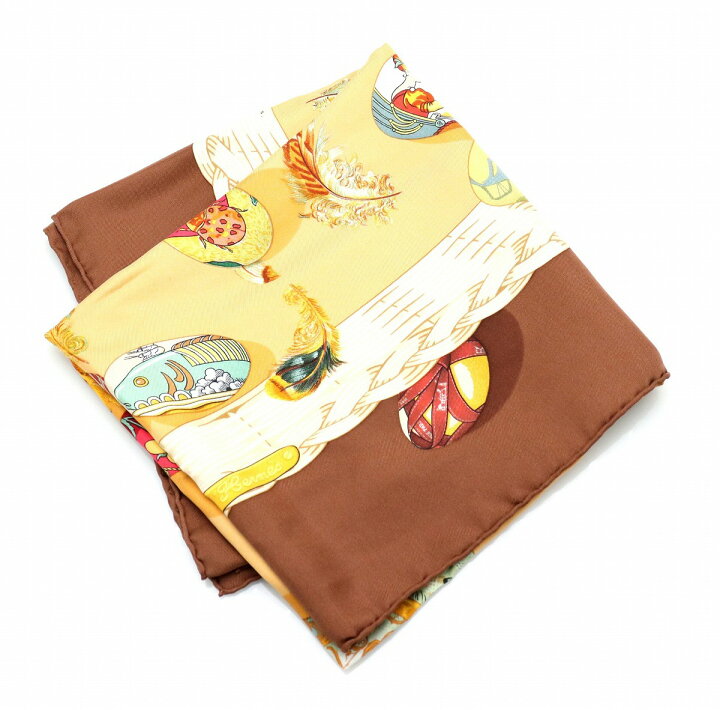 楽天市場】【アパレル】HERMES エルメス カレ90 エルメスの雛たち  