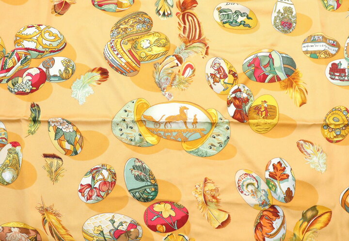 楽天市場】【アパレル】HERMES エルメス カレ90 エルメスの雛たち  