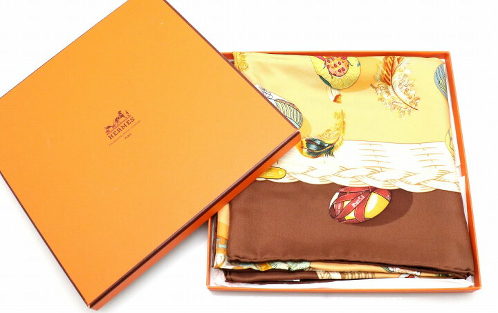 楽天市場】【アパレル】HERMES エルメス カレ90 エルメスの雛たち  