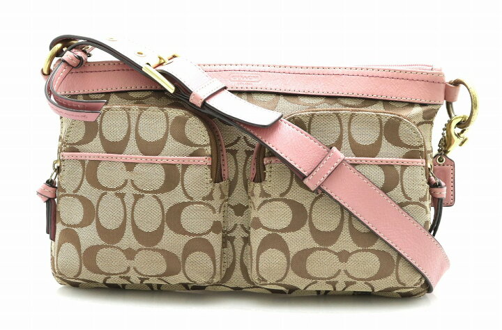 楽天市場】【バッグ】COACH コーチ シグネチャー ウエストポーチ 