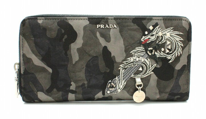 楽天市場】【財布】PRADA プラダ ドラゴン 龍 ラウンドファスナー財布  