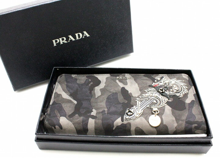 楽天市場】【財布】PRADA プラダ ドラゴン 龍 ラウンドファスナー財布 