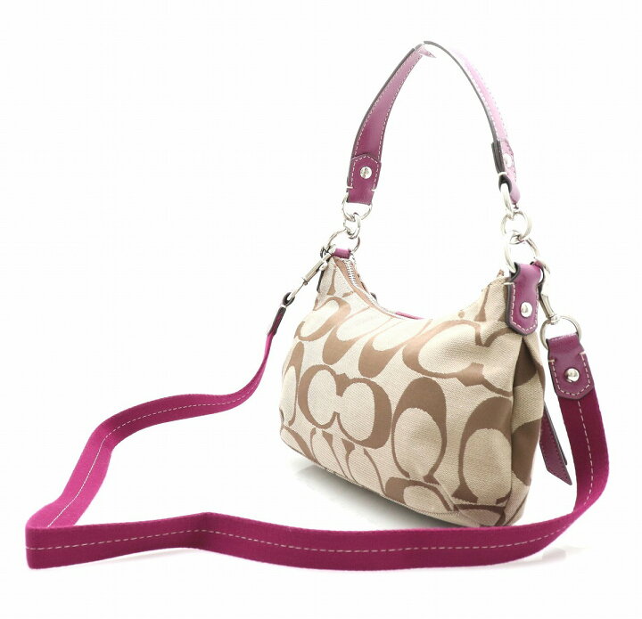 楽天市場】【バッグ】COACH コーチ シグネチャー ストライプ デミ  