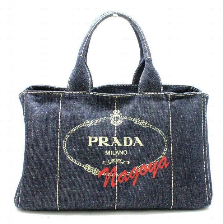 楽天市場】【バッグ】PRADA プラダ CANAPA カナパ DENIM トートバッグ  
