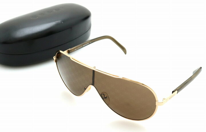 楽天市場】GUCCI グッチ GGロゴ サングラス ブラウンスモーク カーキ  