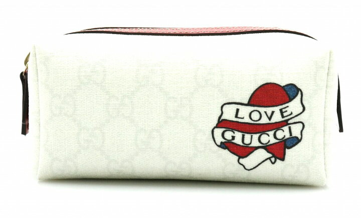 楽天市場】【未使用品】GUCCI グッチ GGプラス ハートタトゥー ポーチ 