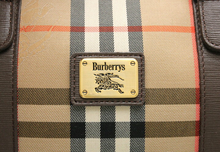 楽天市場】【バッグ】BURBERRY バーバリー ボストンバッグ 
