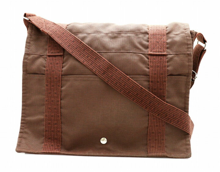 HERMES エルメス エールライン メッセンジャーバックブラウン 