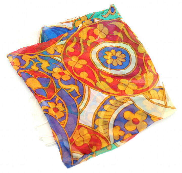 楽天市場】【アパレル】CHANEL シャネル スカーフ シルク100% フラワー  