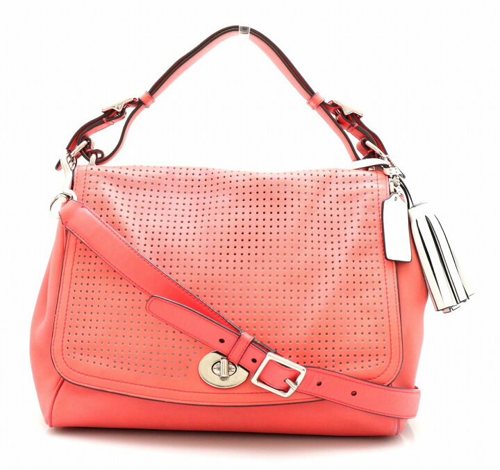 楽天市場】【バッグ】COACH コーチ レガシー パーフォレイテッドレザー 