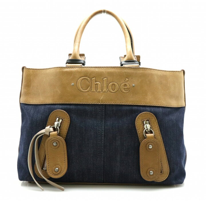 楽天市場】【バッグ】Chloe クロエ デニム トートバッグ ハンドバッグ 