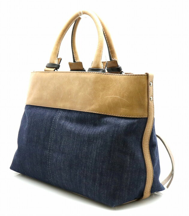 楽天市場】【バッグ】Chloe クロエ デニム トートバッグ ハンドバッグ 