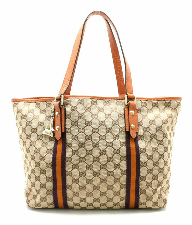 楽天市場】【バッグ】GUCCI グッチ GGキャンバス ライン トートバッグ 