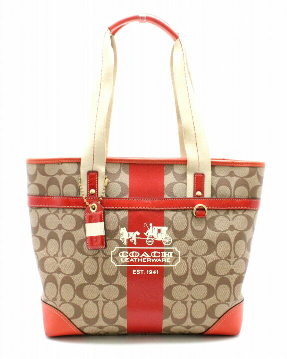 楽天市場】【バッグ】COACH コーチ シグネチャー ヘリテージストライプ  