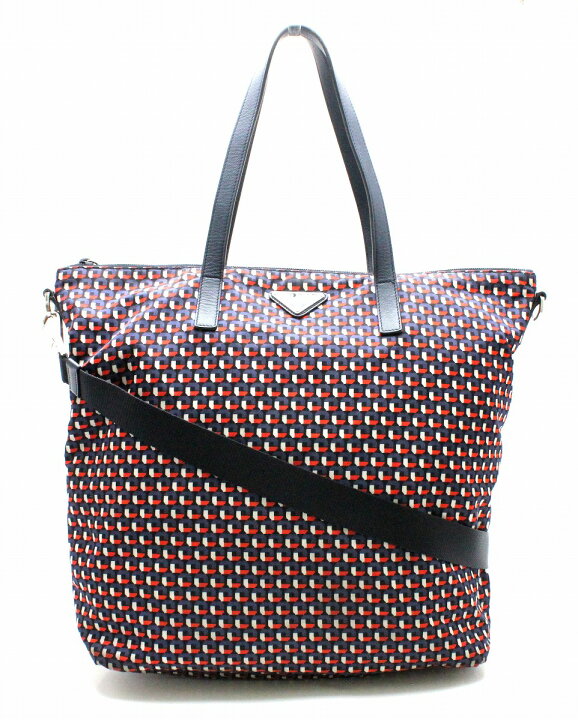 楽天市場】【バッグ】PRADA プラダ 総柄 トートバッグ ショルダー 