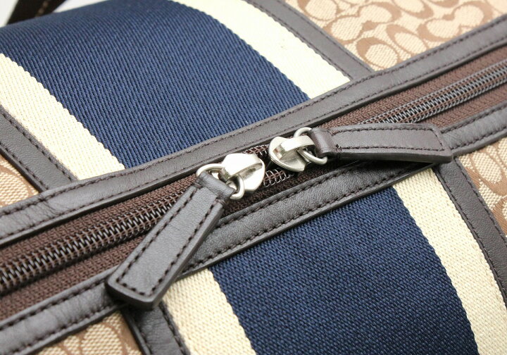 楽天市場】【バッグ】COACH コーチ ミニシグネチャー ストライプ 