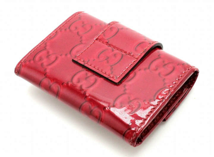 楽天市場】GUCCI グッチ GG柄 6連キーケース エナメルレザー ハート 