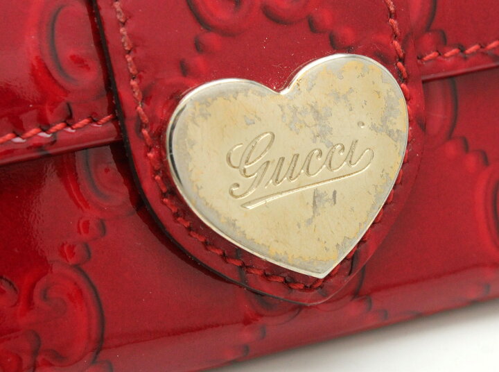 楽天市場】GUCCI グッチ GG柄 6連キーケース エナメルレザー ハート 