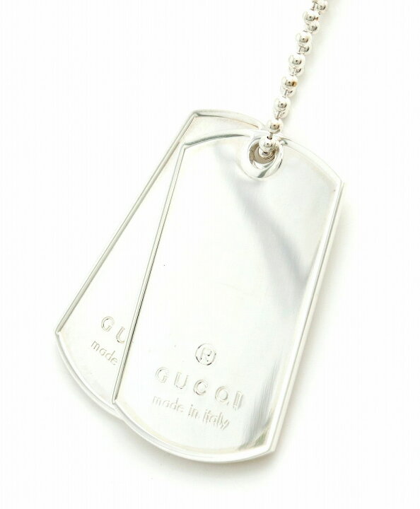 楽天市場】【ジュエリー】GUCCI グッチ ドッグタグ ロゴ プレート  