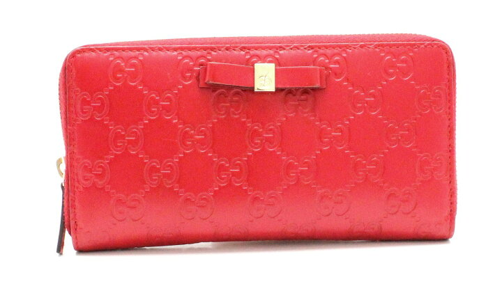 楽天市場】【財布】GUCCI グッチ グッチシマ リボンモチーフ ラウンド 