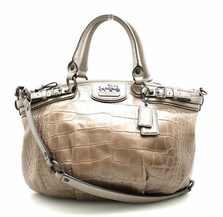 楽天市場】【バッグ】COACH コーチ マディソン エンボスド クロコ 