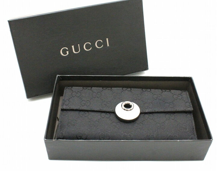 楽天市場】【未使用品】【財布】GUCCI グッチ GGキャンバス Wホック 