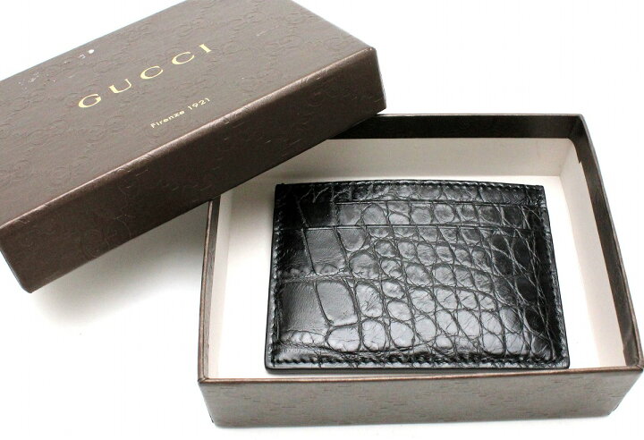 楽天市場】GUCCI グッチ クロコダイル レザー ワニ カードケース 名刺  