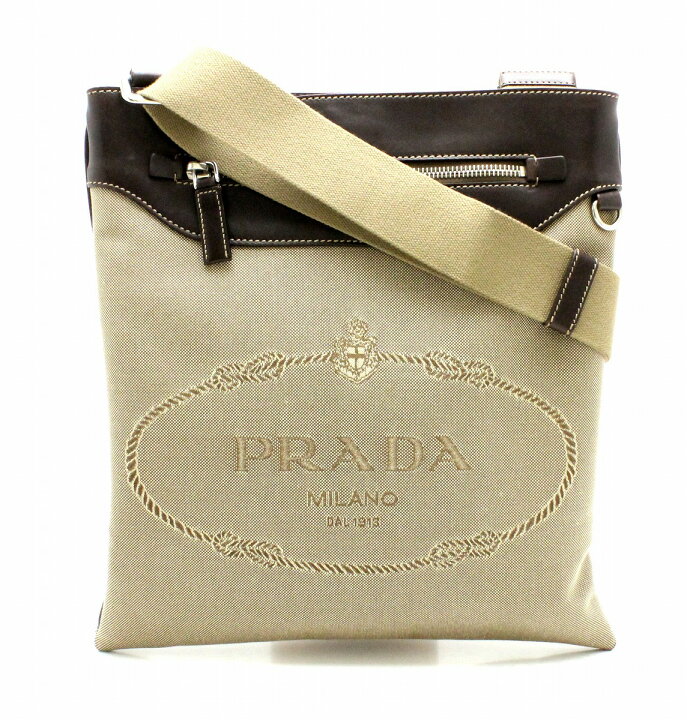 楽天市場】【バッグ】PRADA プラダ LOGO ジャガード ショルダーバッグ 