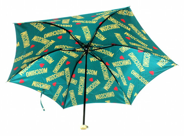 楽天市場】MOSCHINO モスキーノ 折りたたみ傘 日傘 雨傘 グリーン 