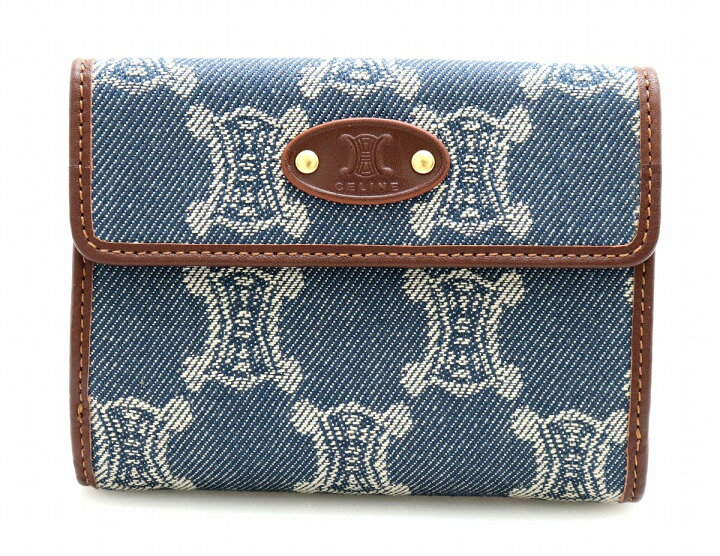 楽天市場】【未使用品】【財布】CELINE セリーヌ マカダム柄 三つ折り  