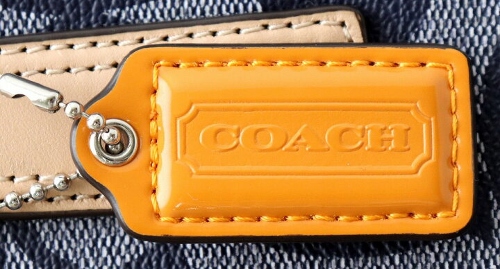 楽天市場】【バッグ】COACH コーチ シグネチャー ストライプ ドロー 