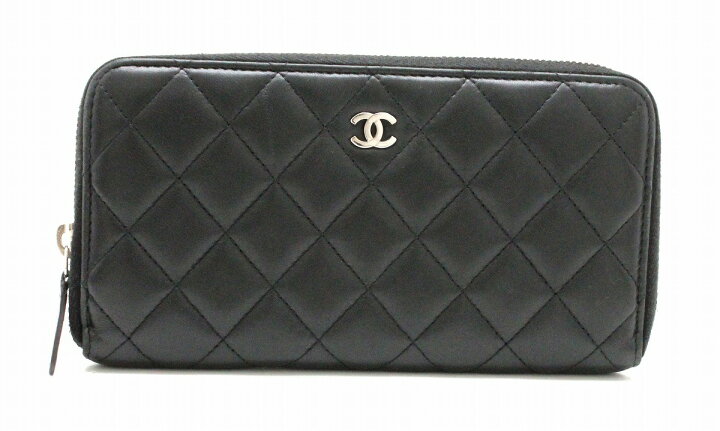 楽天市場】【財布】CHANEL シャネル マトラッセ ラウンドファスナー 長  