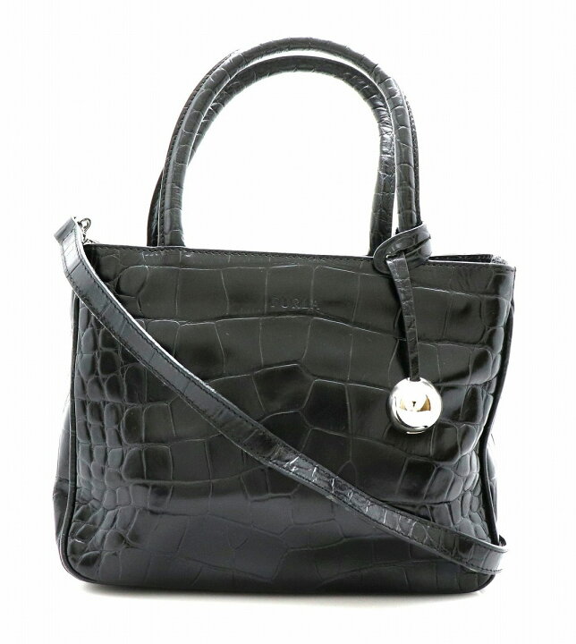 楽天市場】【バッグ】FURLA フルラ クロコ調 ハンドバッグ ショルダー  