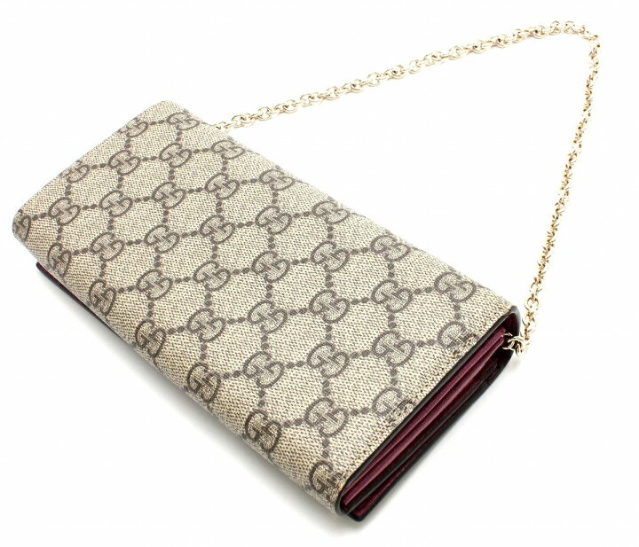 楽天市場】【財布】GUCCI グッチ GGスプリーム チェーンウォレット 2 